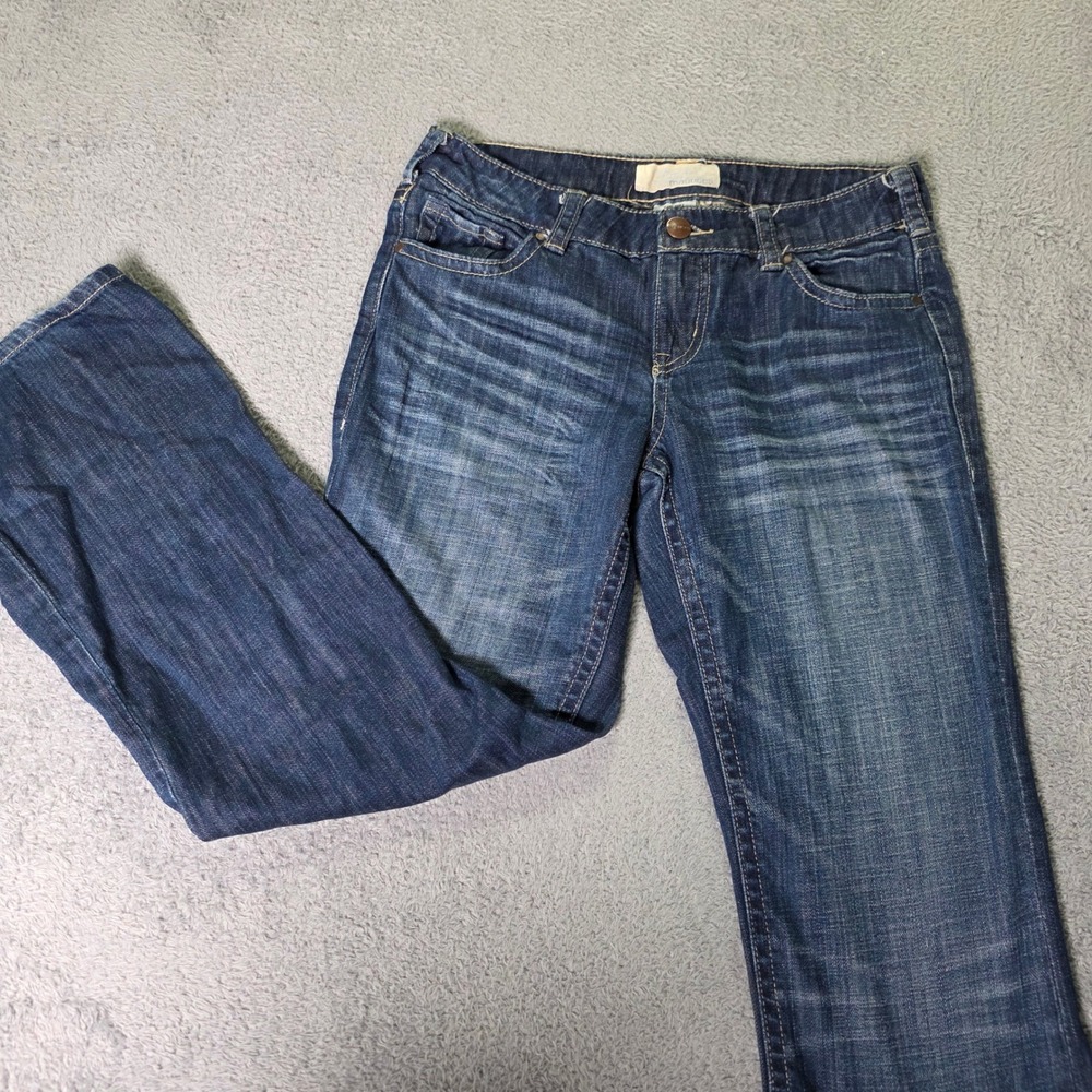 Maurices Womens 9/10 Short Ashlyn Boot Jeans Dark Wash Stretch Bootcut Denim